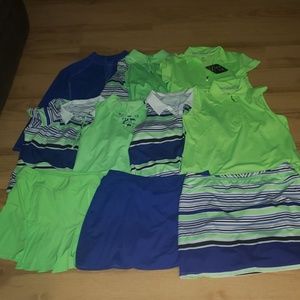 10 piece mix and match golf/tennis outfits